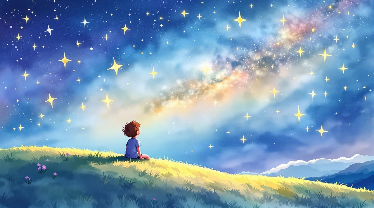 51短视频 - 手绘动画短片：星空之梦 投稿封面